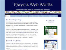 Tablet Screenshot of karenswebworks.com